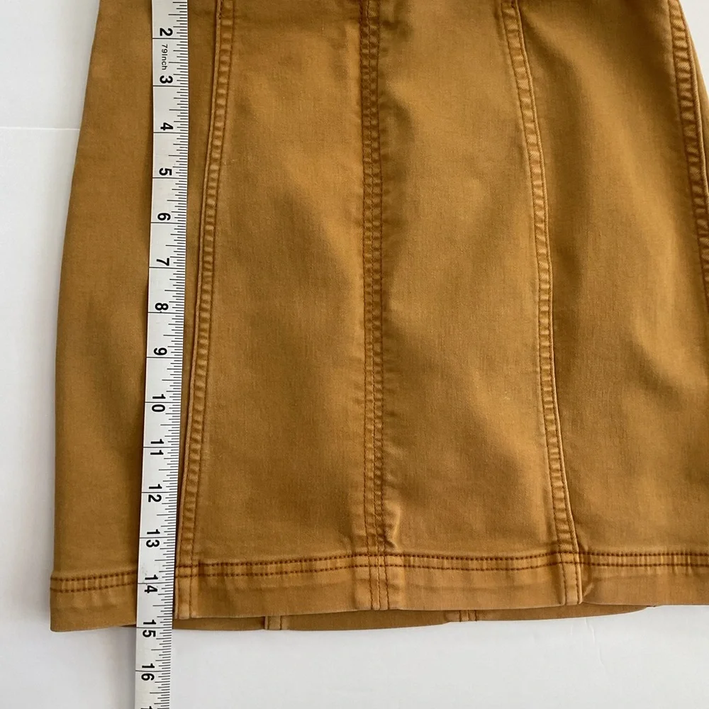 Free People Skirt Mustard Yellow Size 2